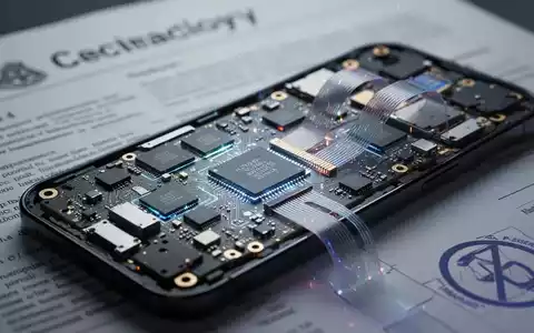 Close-up of a disassembled smartphone motherboard with glowing microchips, symbolizing tech regulation and right-to-repair issues. - Foto: über boerse-global.de