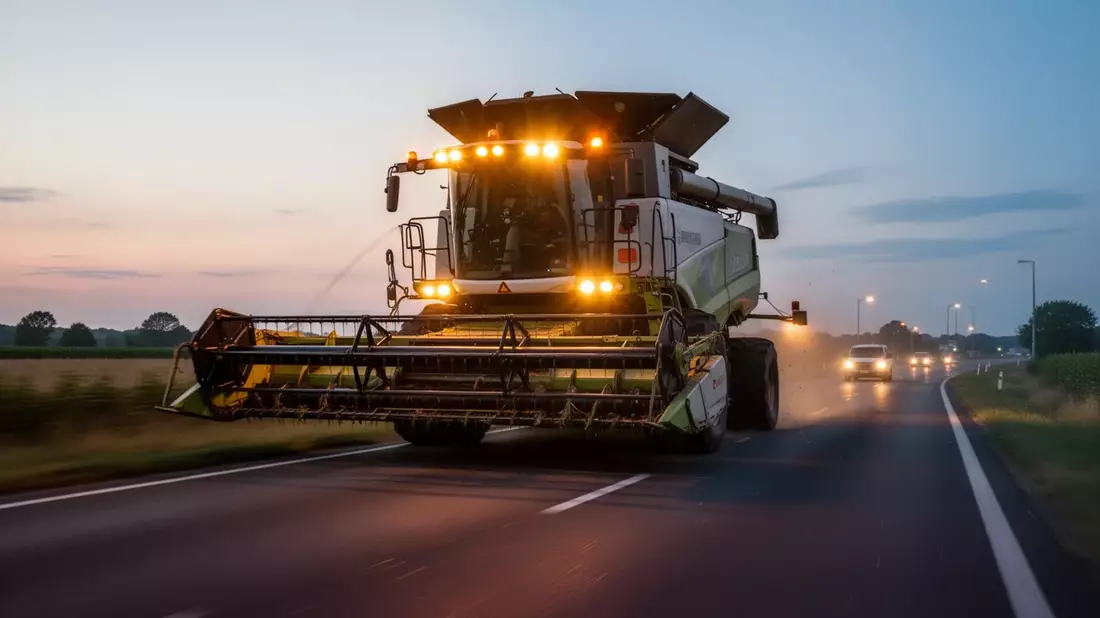 Landmaschinen: Genehmigungspflicht für überbreite Fahrzeuge ab 3 Metern