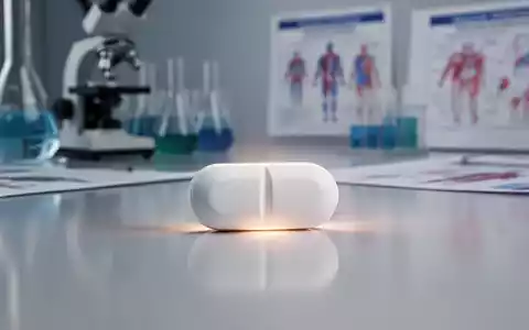 Eine einzelne, modern aussehende Pille, die subtil leuchtet, auf einer reflektierenden Oberfläche mit verschwommenen wissenschaftlichen Instrumenten im Hintergrund. - Foto: über boerse-global.de
