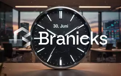 Nahaufnahme einer modernen Uhr, die kurz vor Mitternacht steht, mit digitalem Datum 30. Juni. Im Hintergrund ein unscharfes Büro. - Foto: über boerse-global.de