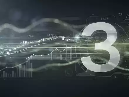 Abstrakte Darstellung von Finanzdatenfluss mit grünen Energiemotiven und einer teilweise verdeckten Ziffer '3'. - Foto: über boerse-global.de