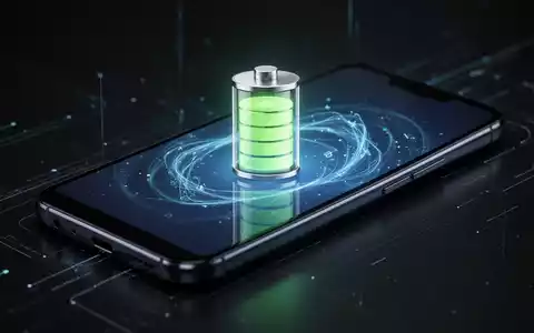 A stylized battery icon glowing on a modern Android smartphone screen, symbolizing energy efficiency and battery saving. - Foto: über boerse-global.de