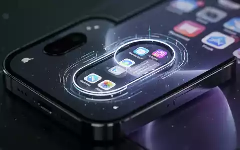 Close-up of an iPhone screen showing the Dynamic Island with various app notifications and interactive elements. - Foto: über boerse-global.de