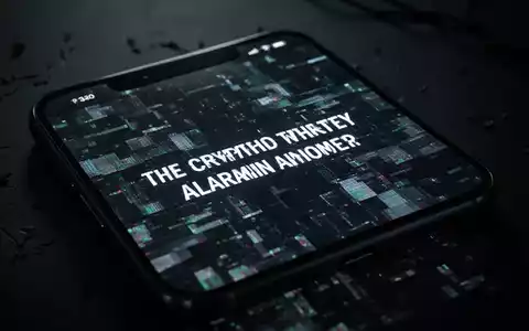 Ein Smartphone mit einer beunruhigenden, kryptischen Fehlermeldung auf dem Bildschirm, umgeben von einer dunklen, bedrohlichen Atmosphäre. - Foto: über boerse-global.de