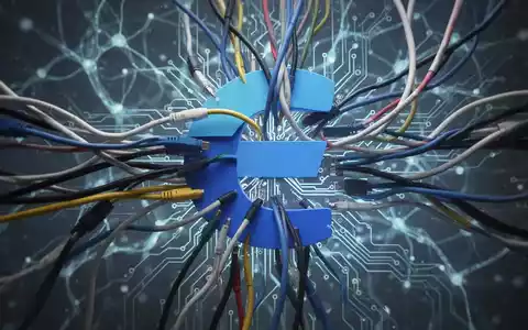 Stylized 'E' for Edge browser entangled in data cables and circuit board traces, with a glowing AI pattern in the background. - Foto: über boerse-global.de