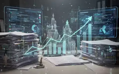 Ein abstraktes Bild der deutschen Steuerreform mit Elementen von Bürokratie und Digitalisierung, das Vereinfachung und Modernisierung symbolisiert. - Foto: über boerse-global.de
