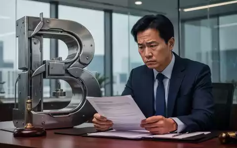 Ein besorgter Anwalt asiatischer Herkunft in einem modernen Büro, der Dokumente prüft, mit abstrakten Metallformen im Hintergrund. - Foto: über boerse-global.de