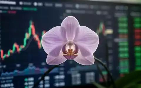 Eine einzelne, zarte Orchideenblüte mit unscharfen Finanzdiagrammen im Hintergrund, die Stabilität symbolisiert. - Foto: über boerse-global.de