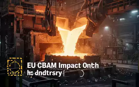 Eine industrielle Stahlproduktionsanlage mit glühendem, geschmolzenem Metall, das in eine Form gegossen wird, um die Auswirkungen der EU CBAM darzustellen. - Foto: über boerse-global.de