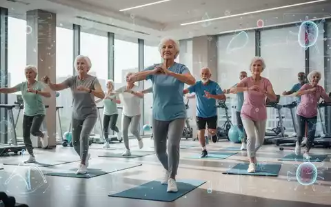 Gesunde, aktive Senioren trainieren in einem modernen Wellnesscenter, symbolisch für Langlebigkeit und fortschrittliche medizinische Forschung. - Foto: über boerse-global.de