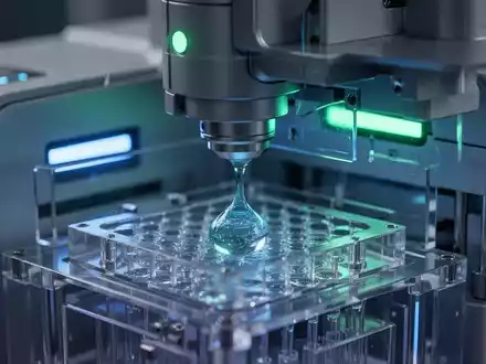 Nahaufnahme eines modernen Laborgeräts mit leuchtenden Anzeigen, das Präzision und fortschrittliche Technologie symbolisiert. - Foto: über boerse-global.de