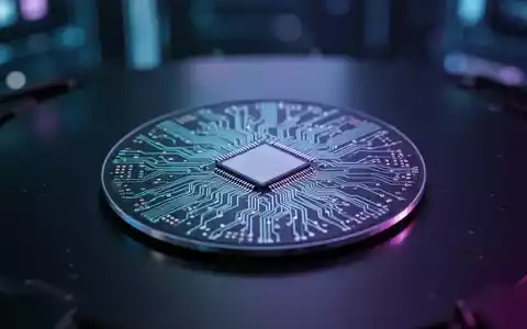 Nahaufnahme eines einzelnen Mikrochips oder einer Halbleiterwafer mit komplexen Schaltkreisen und weicher Beleuchtung. - Foto: über boerse-global.de
