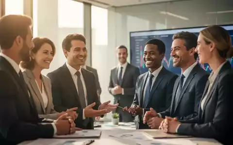Finanzfachleute in einem modernen Büro, die Vertrauen und Zusammenarbeit ausstrahlen und die psychische Gesundheit und Produktivität widerspiegeln. - Foto: über boerse-global.de