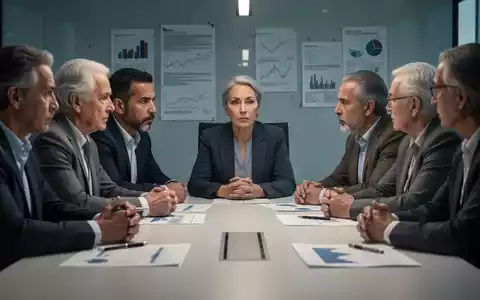 Eine Gruppe von Menschen diskutiert an einem Konferenztisch, umgeben von Unterlagen, die Rentenreformen und wirtschaftliche Veränderungen symbolisieren. - Foto: über boerse-global.de