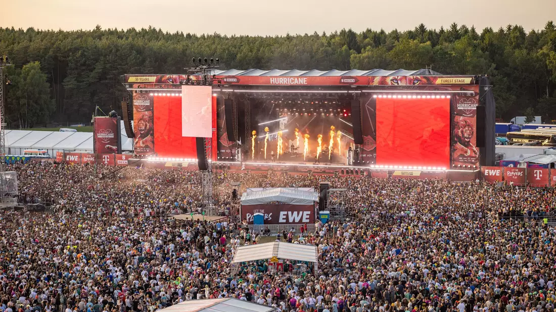 Das Hurricane zählt zu den größten Festivals in Deutschland. (Symbolbild)  - Bild: Markus Hibbeler/dpa