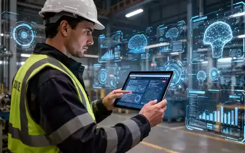 Eine Fachkraft für Arbeitssicherheit prüft digitale Sicherheitsprotokolle auf einem Tablet in einer modernen Industrieumgebung. - Foto: über boerse-global.de