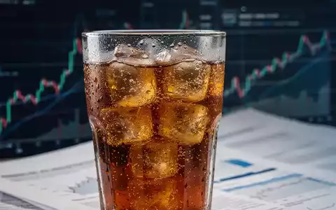 Ein Glas eines zuckerhaltigen Getränks mit Kondenswasser und verschwommenen politischen Dokumenten im Hintergrund. - Foto: über boerse-global.de