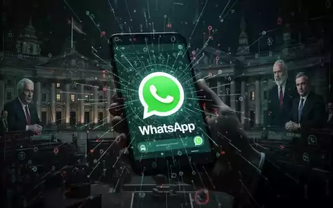 Ein Smartphone mit verschwommenen digitalen Symbolen im Hintergrund, die Cyberangriffe und Datenlecks andeuten. - Foto: über boerse-global.de