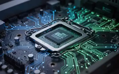 Close-up of a vintage computer motherboard with glowing circuitry, symbolizing performance optimization for older hardware. - Foto: über boerse-global.de