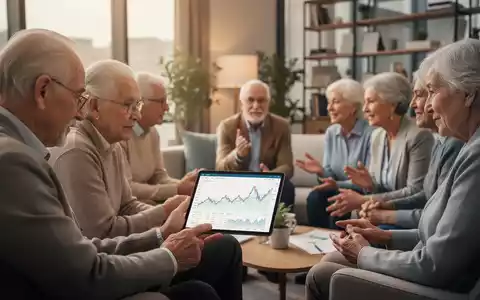 Eine vielfältige Gruppe von Menschen diskutiert über Altersvorsorge und Rentenplanung, mit Fokus auf Finanzen und Zukunftssicherheit. - Foto: über boerse-global.de