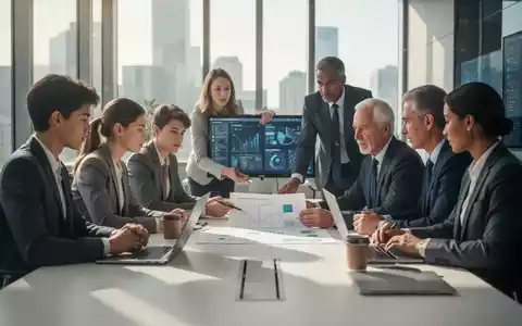 Eine Gruppe von Geschäftsleuten unterschiedlichen Alters, die an einem Konferenztisch zusammenarbeiten, symbolisiert den Generationswechsel in Familienunternehmen. - Foto: über boerse-global.de