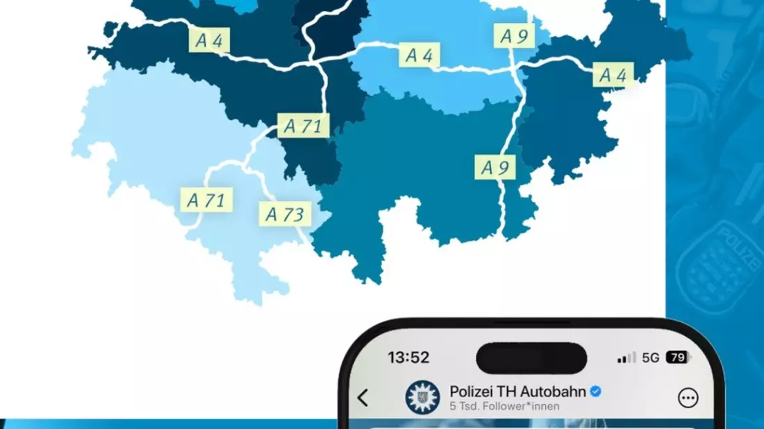 API-TH: Die Autobahnpolizeiinspektion Thüringen bringt aktuelles Verkehrsgeschehen mit eigenem WhatsApp-Kanal aufs Handy - Bild: presseportal.de