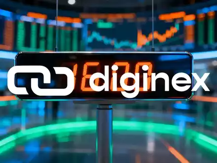 Ein digitaler Countdown-Timer auf einem Bildschirm zeigt '8 TAGE' an, mit einem unscharfen Börsenhintergrund. - Foto: über boerse-global.de