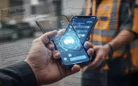 Eine Hand hält ein Smartphone mit einer Liefer-App, überlagert von Texturen, die Gesetzestexte andeuten. - Foto: über boerse-global.de