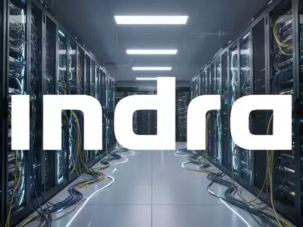 Moderne Rechenzentrumsinfrastruktur mit leuchtenden Server-Racks, die technologische Expansion und Investitionen darstellen. - Foto: über boerse-global.de