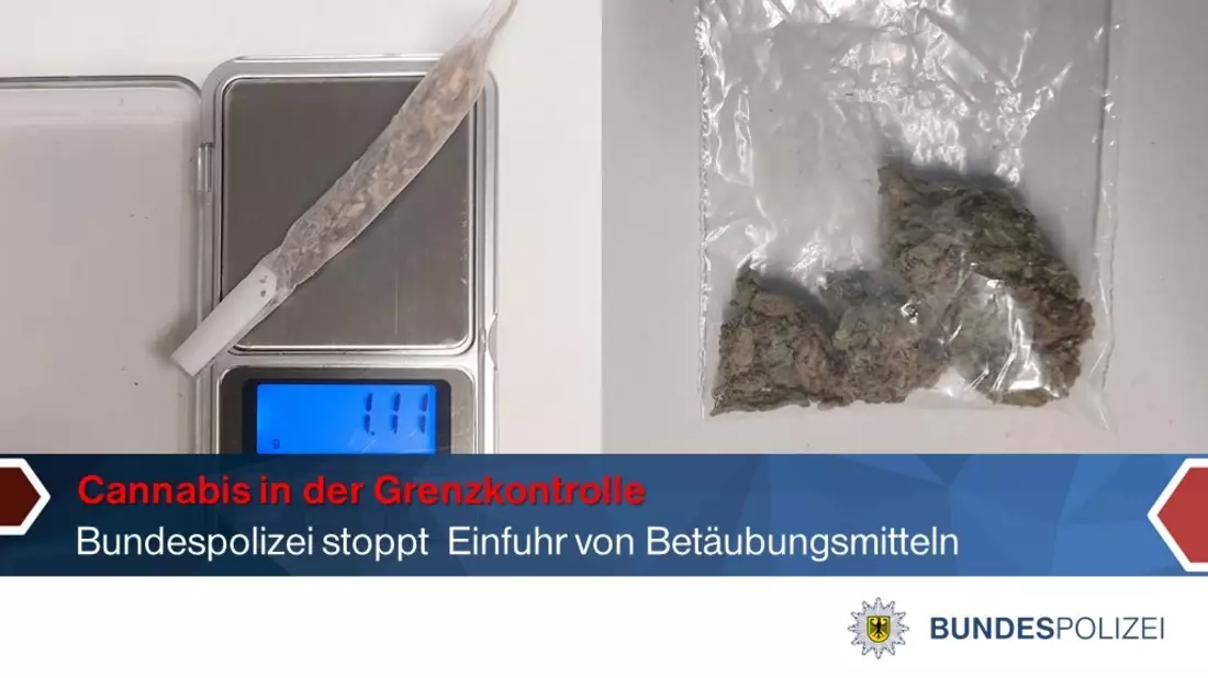 BPOLI LUD: Verstöße gegen das Konsumcannabisgesetz bei Grenzkontrollen - Bild: presseportal.de
