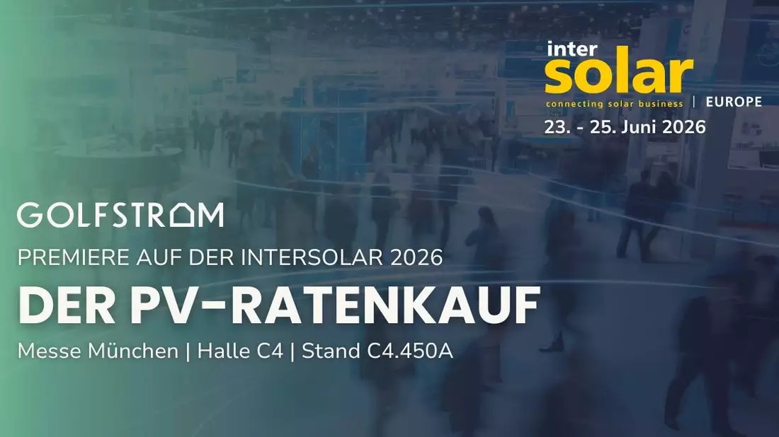 Golfstrom auf der Intersolar Europe 2026: Premiere für den Ratenkauf für Solaranlagen - Bild: presseportal.de