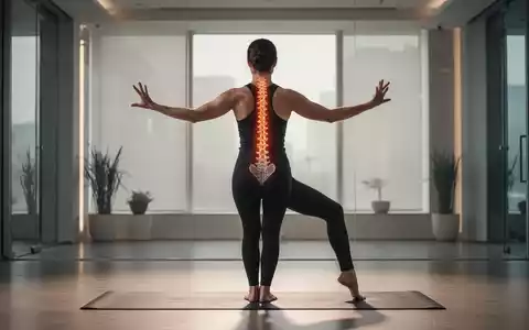 Eine Person führt in einem ruhigen Raum eine achtsame Yoga- oder Qigong-Übung aus, die auf Rückengesundheit abzielt. - Foto: über boerse-global.de
