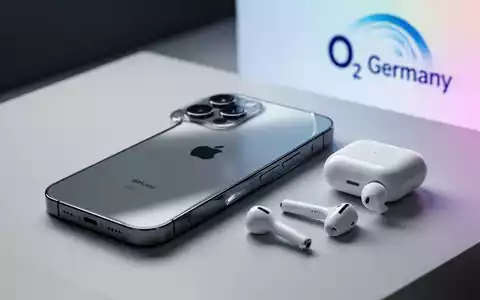 iPhone 17 Pro Max and AirPods Pro 3 earbuds on a clean surface, hinting at a telecommunications bundle. - Foto: über boerse-global.de