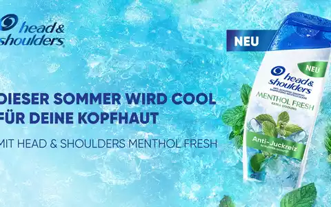 Dieser Sommer wird cool für deine Kopfhaut - Mit Head & Shoulders Menthol Fresh - Foto: presseportal.de