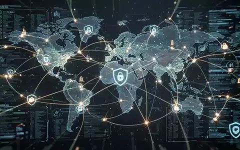 Ein abstraktes Bild eines globalen Lieferkettennetzwerks mit leuchtenden Linien und Datenströmen, das Compliance und Risikomanagement darstellt. - Foto: über boerse-global.de