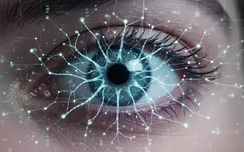 Nahaufnahme eines menschlichen Auges mit überlagertem, leuchtendem neuronalem Netz, das KI-gestützte Netzhautanalyse darstellt. - Foto: über boerse-global.de