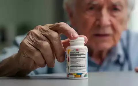 Eine Nahaufnahme der Hand einer älteren Person, die nach einer Pillendose greift, auf einem unscharfen Hintergrund. - Foto: über boerse-global.de
