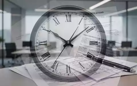 Eine Uhr, die auf unscharfen Rechtsdokumenten liegt, symbolisiert die Reform des Arbeitszeitgesetzes und bürokratische Hürden. - Foto: über boerse-global.de
