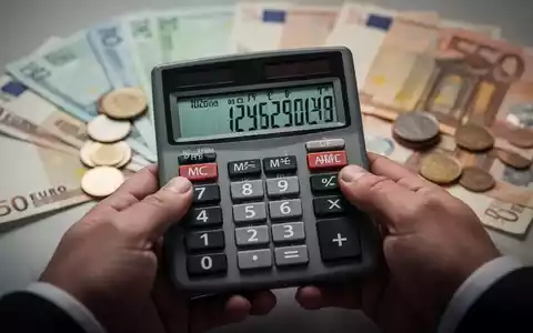 Hände halten einen Taschenrechner, im Hintergrund unscharfe deutsche Geldscheine und Münzen, die finanzielle Reformen symbolisieren. - Foto: über boerse-global.de