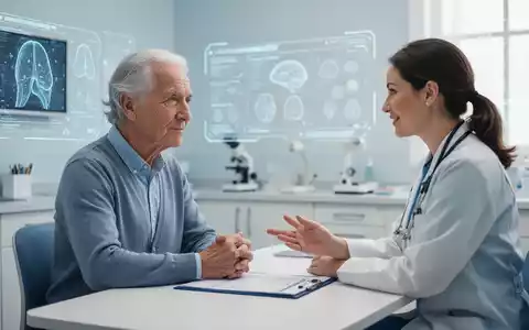 Ältere Person macht einen kognitiven Test mit einer medizinischen Fachkraft in einer modernen Klinik, symbolisiert Demenz-Screening und Früherkennung. - Foto: über boerse-global.de