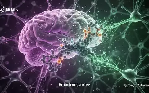 Ein stilisiertes, leuchtendes neuronales Netz, das Gehirnaktivität und Medikamentenlieferung darstellt. - Foto: über boerse-global.de
