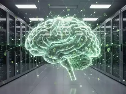Eine futuristische Darstellung von KI und Datenverarbeitung, die schnelles Wachstum und Investitionen in Technologie symbolisiert. - Foto: über boerse-global.de
