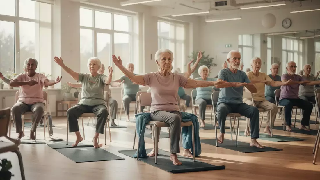 Stuhlgymnastik und Yoga im Sitzen: Neue Trends in der Fitnessbranche