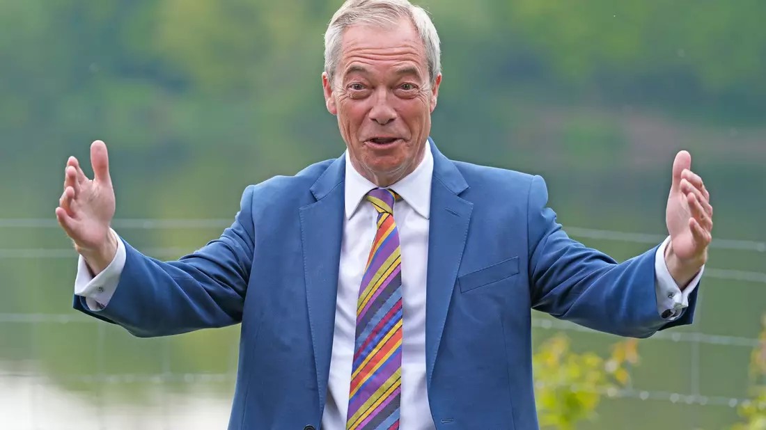 Der Chef der rechtspopulistischen Partei Reform UK gilt als Vater des Brexits und profitiert von dessen Folgen. (Archivfoto) - Bild: Peter Byrne/PA Wire/dpa