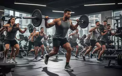 Eine Gruppe von Menschen unterschiedlichen Alters und Geschlechts trainiert in einem Fitnessstudio, mit Fokus auf Kraft- und Ausdauertraining. - Foto: über boerse-global.de