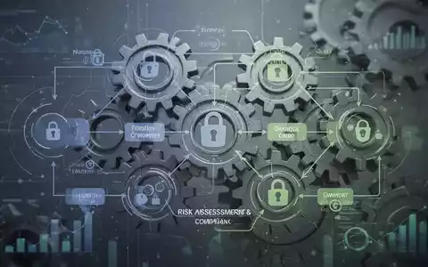 Abstrakte Darstellung von Zahnrädern oder einem Flussdiagramm, die die Verbindung von Gefährdungsbeurteilung und Unterweisung symbolisieren. - Foto: über boerse-global.de