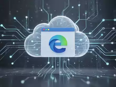 A stylized depiction of data flowing through cloud servers, connecting to a web browser icon, representing data synchronization and management. - Foto: über boerse-global.de