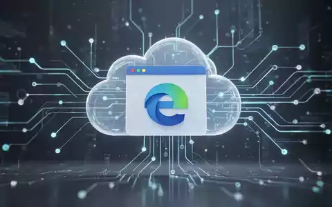 A stylized depiction of data flowing through cloud servers, connecting to a web browser icon, representing data synchronization and management. - Foto: über boerse-global.de