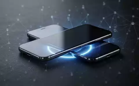 Ein modernes Smartphone liegt auf einer dunklen Oberfläche, umgeben von einem subtilen blauen Leuchten und angedeuteten Netzwerklinien. - Foto: über boerse-global.de