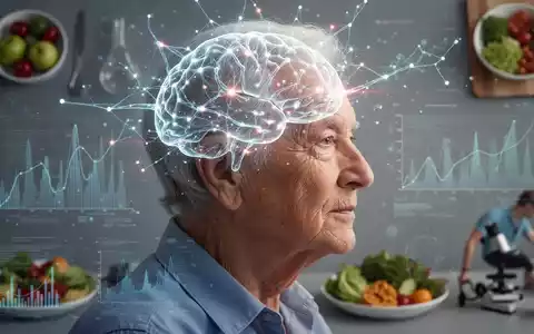 Ein stilisiertes, leuchtendes neuronales Netzwerk über dem Profil eines älteren Menschen, das kognitive Gesundheit symbolisiert. - Foto: über boerse-global.de